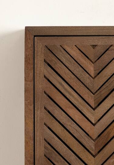 Kate and Laurel Mezzeta Tall Wood Bath Cabinet